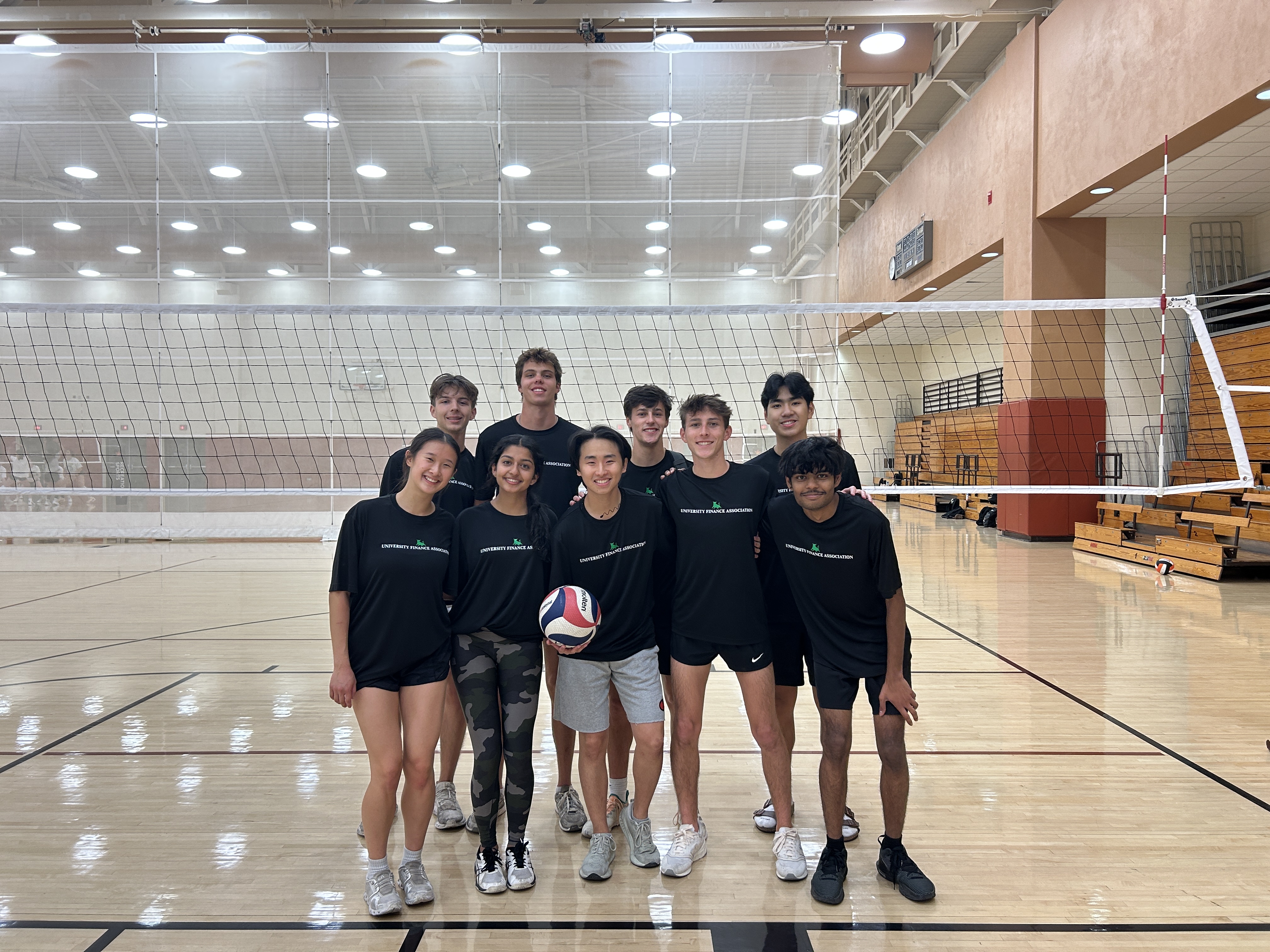UFA members at an intramural volleyball game